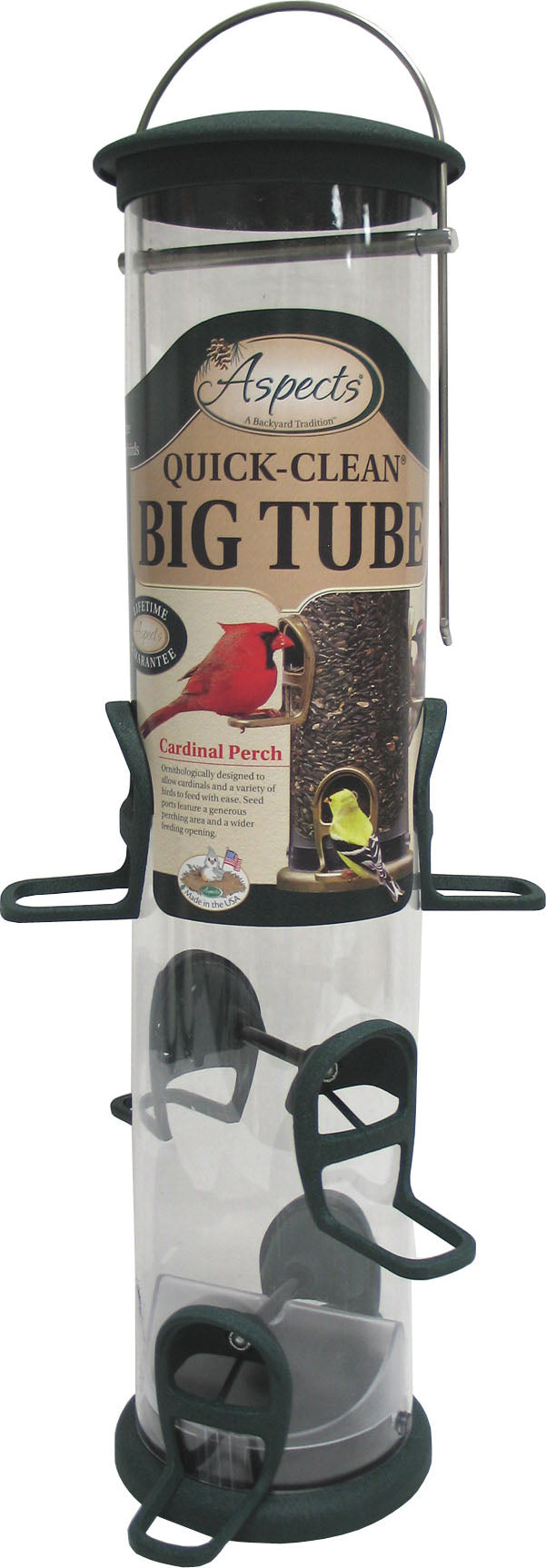 Quick-Clean Big Tube Seed Feeder