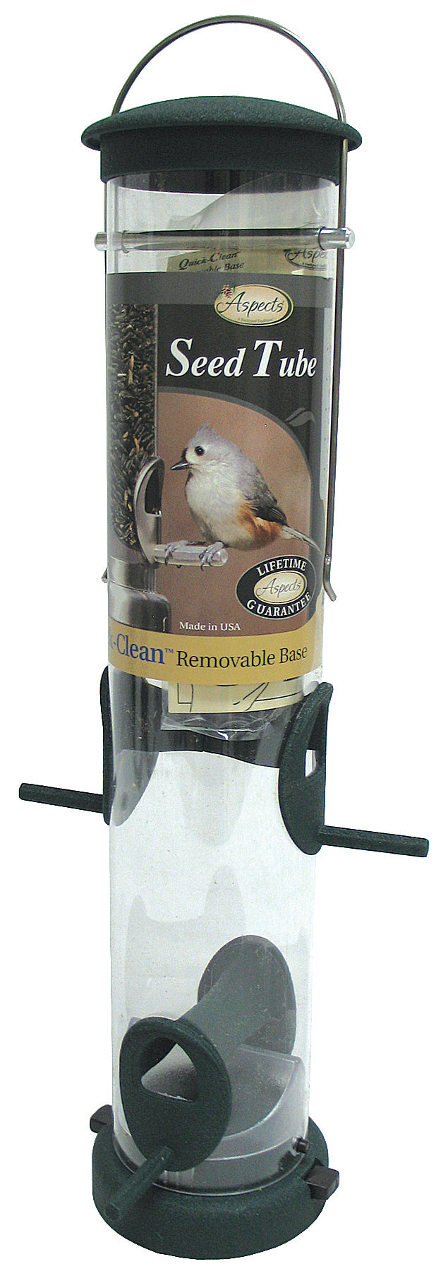 Quick-Clean Tube Seed Feeder