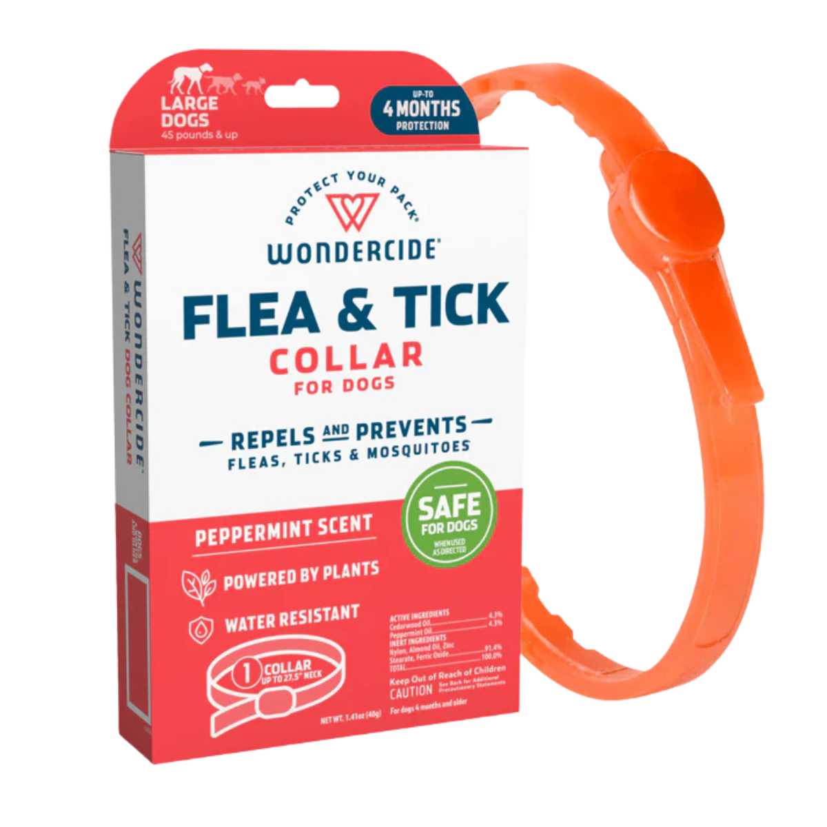Wondercide Flea & Tick Collar for Large Dogs-Peppermint