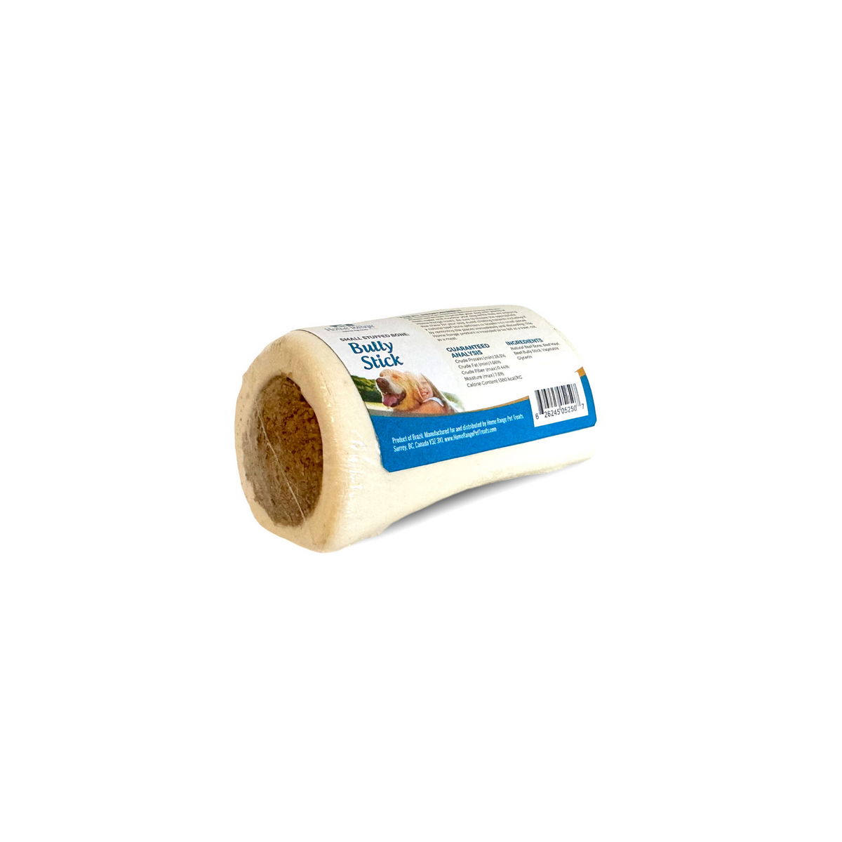 Home Range 3-4" Small Stuffed Bone Bully Stick Stuffing-24 ct