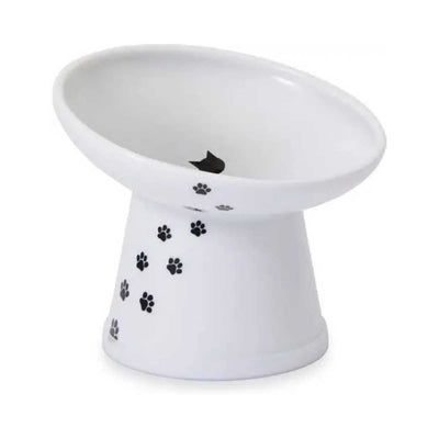Necoichi Tilted Stress Free Raised Cat Food Bowl