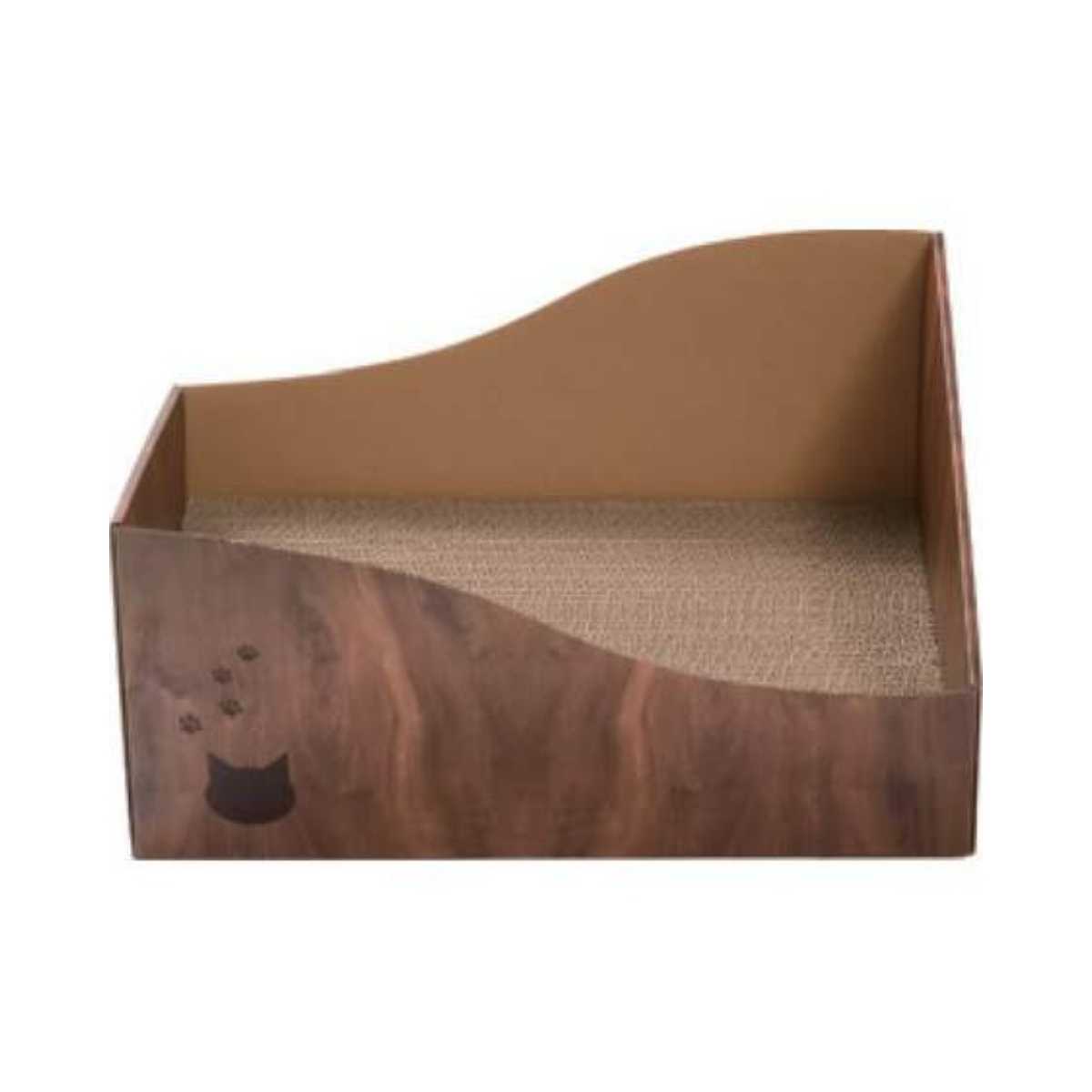 Necoichi Hideaway Cat Scratcher Box (Dark Cherry)