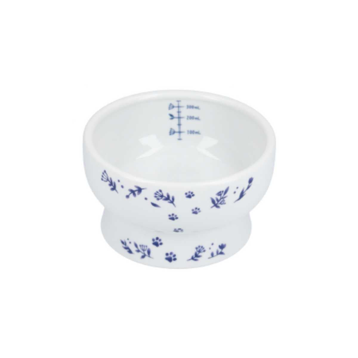 Necoichi Raised Cat Water Bowl (Nordic Blue)