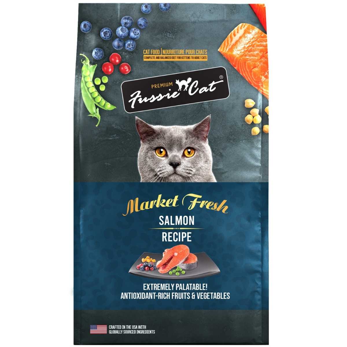 Fussie Cat Market Fresh Salmon Formula-10 lb Bag (Replacing 83108)