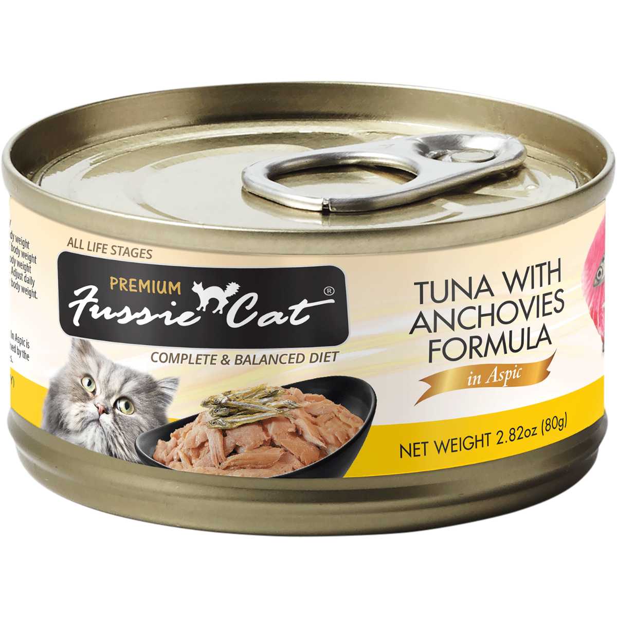 Fussie Cat Premium Tuna w/Anchovies-24/5.5 oz Cans