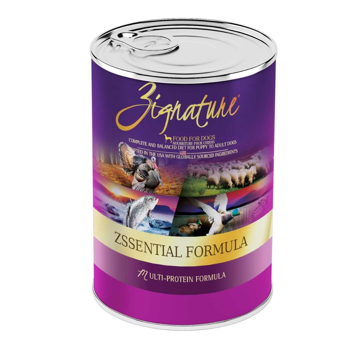 Zignature Zssential Formula Dog Food-12/13 oz Cans