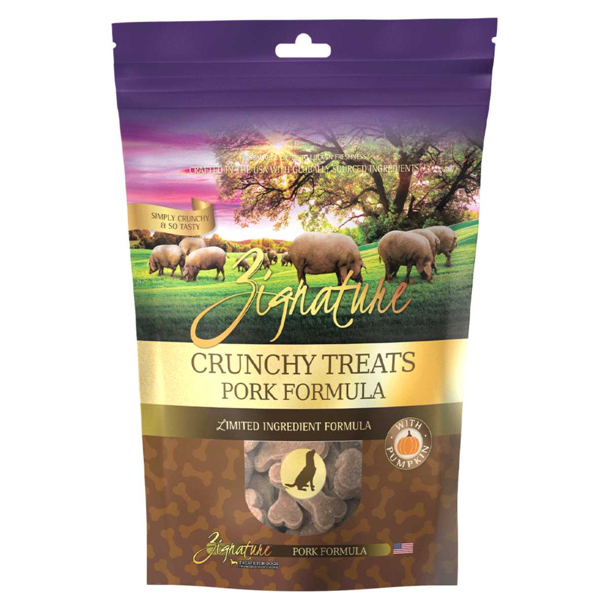 Zignature Dog Crunchy Treats Formula Biscuit