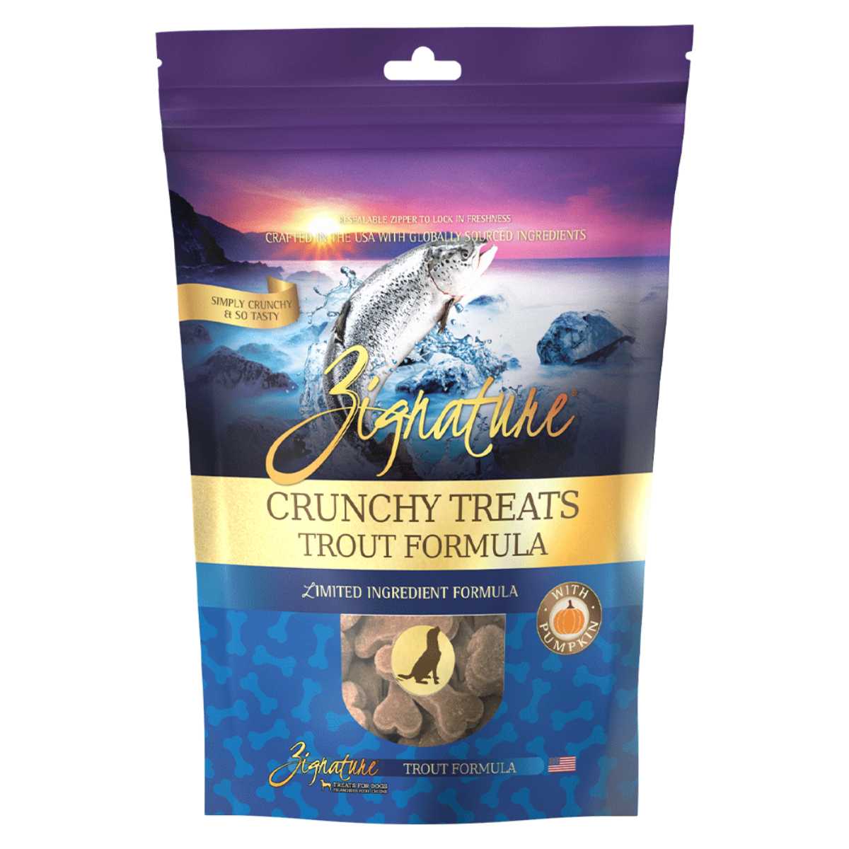 Zignature Dog Crunchy Treats Formula Biscuit