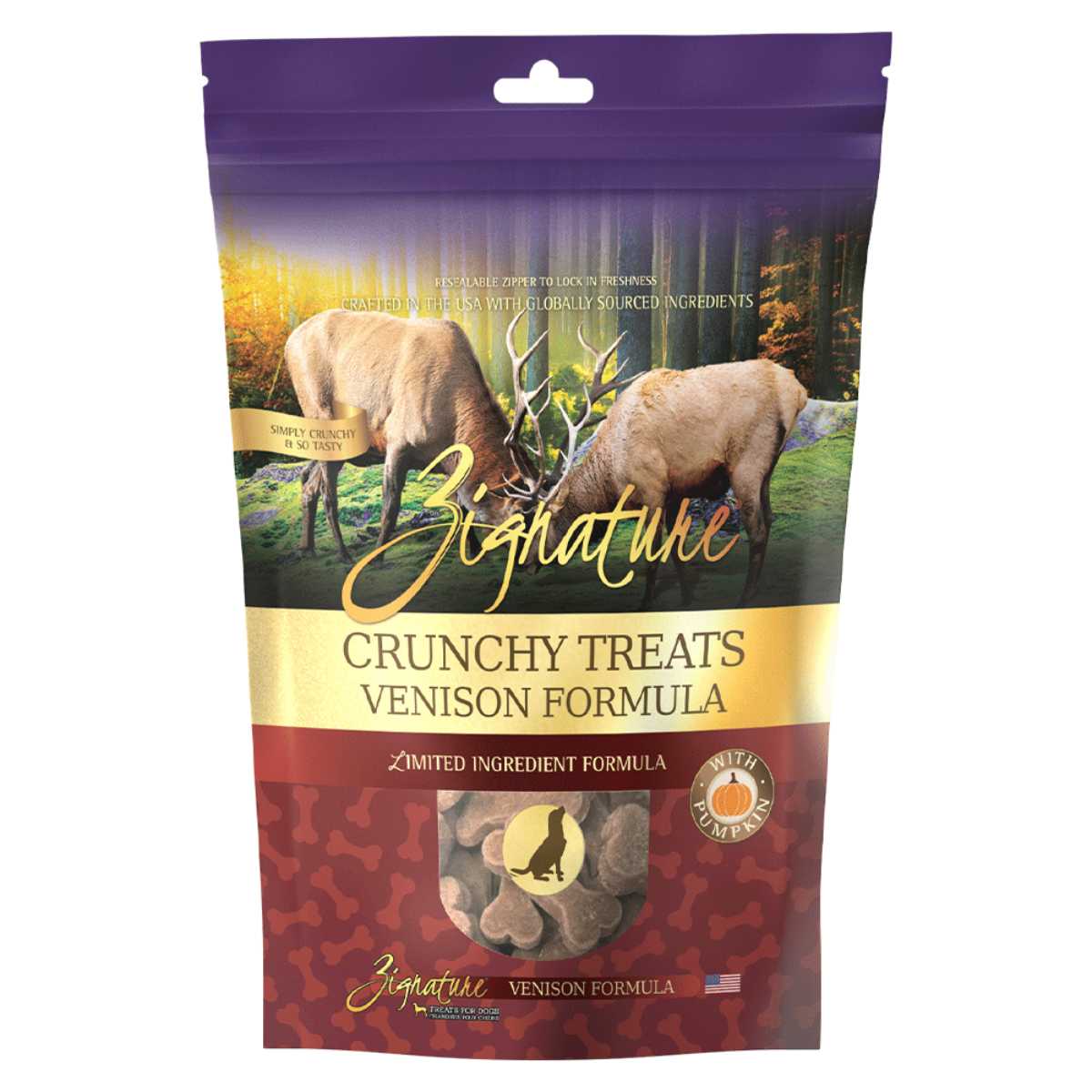 Zignature Dog Crunchy Treats Formula Biscuit