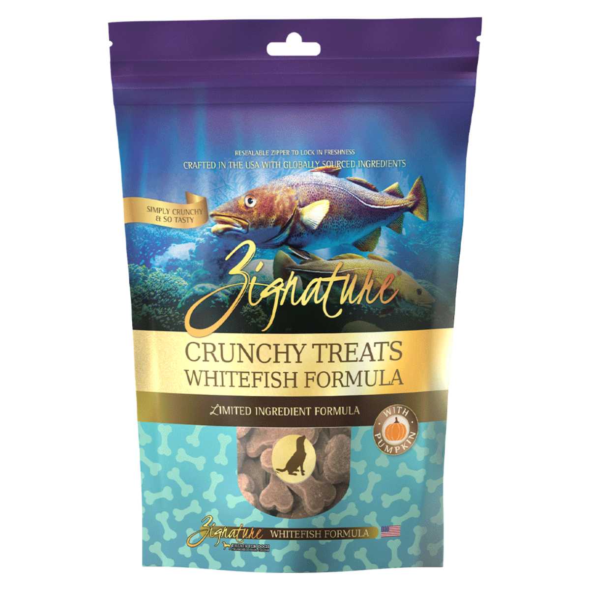 Zignature Dog Crunchy Treats Formula Biscuit