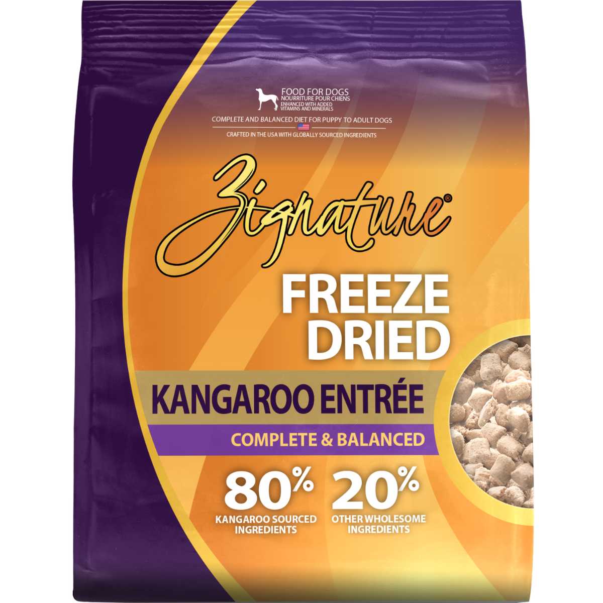 Zignature Freeze Dried Kangaroo EntrÃ©e 25oz