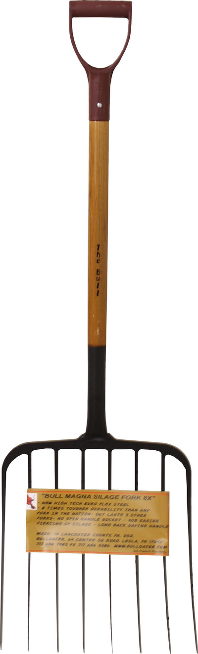 Bull Magna 8 Tine Silage Fork Long Handle
