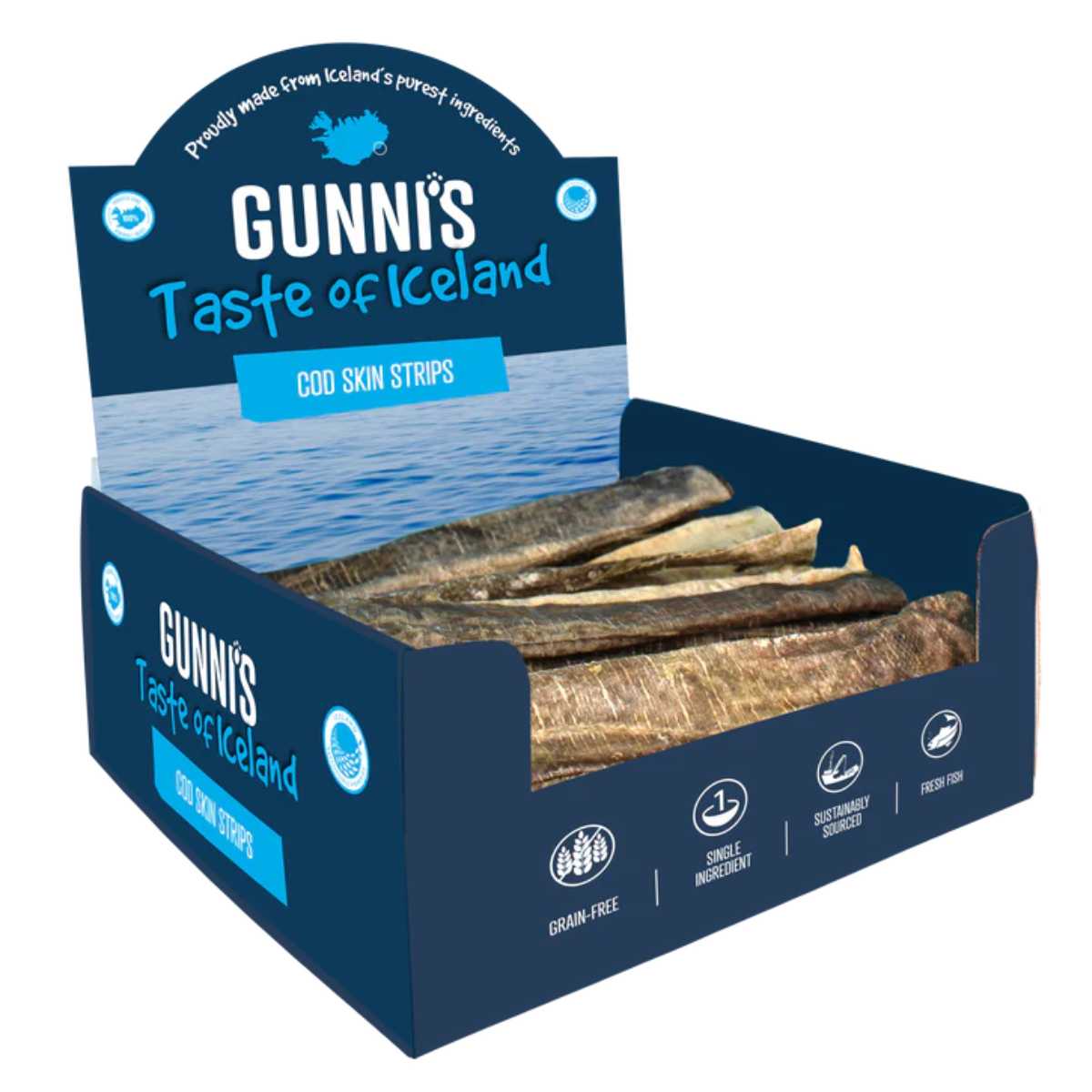 Gunni's Cod Skin Strips-50 ct
