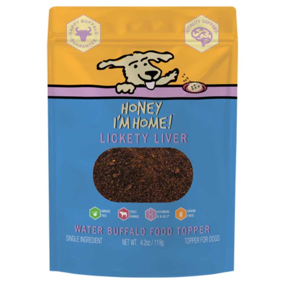 Honey I'm Home Lickity Liver Food Topper-4.23 oz