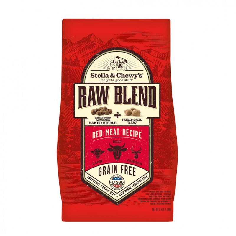 Stella & Chewy'S Raw Blend Red Meat Recipe Kibble 3.5 Lb