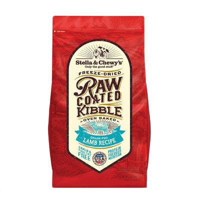 Stella & Chewy's, Grass-Fed Lamb Recipe Raw Coated Kibble Dry Dog Food, 22 Pound