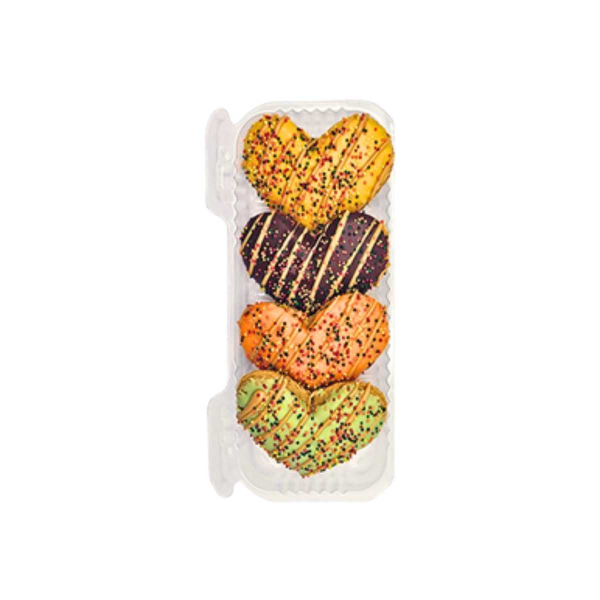 K9 Granola Holiday Fall Hearts 4ct 3in