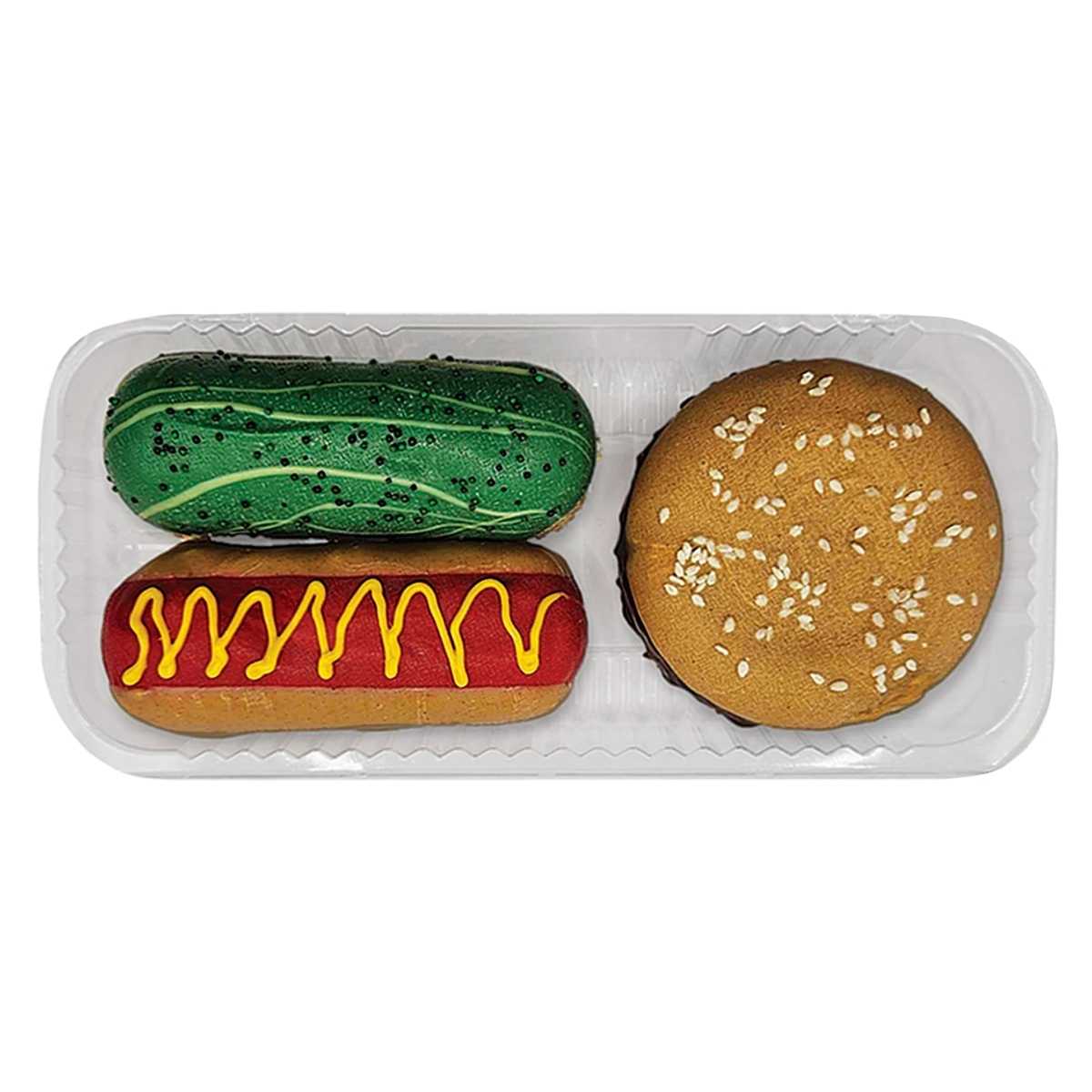 K9 Granola Donut Deli - Pupnic, Hamburger, Hotdog & Pickle-3 pk