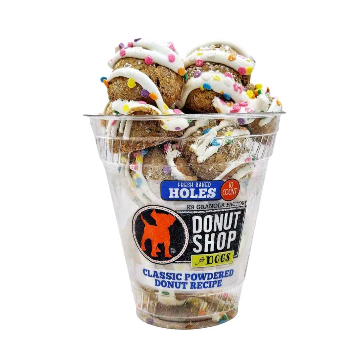 K9 Granola Donut Holes - Powdered-15 ct Cup