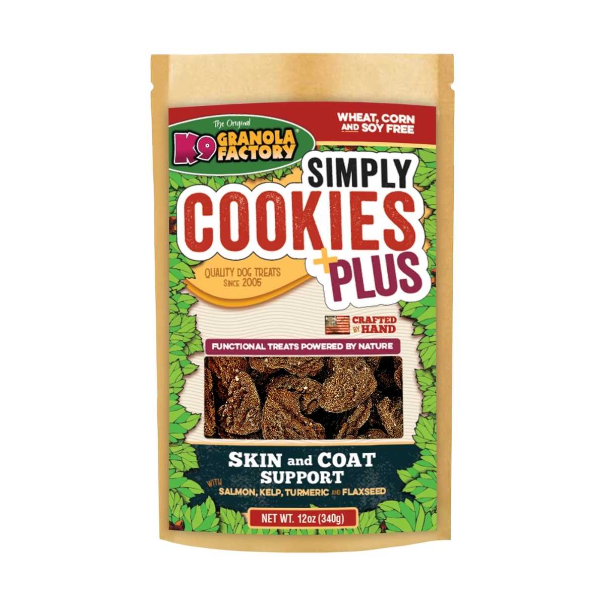 K9 Granola Simply Cookies Functional Skin & Coat Support-12 oz
