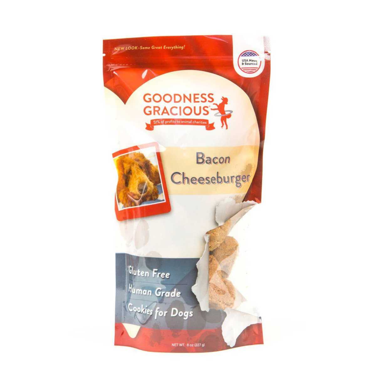 Goodness Gracious Gluten Free Bacon Cheeseburger Cookies-8 oz Bag