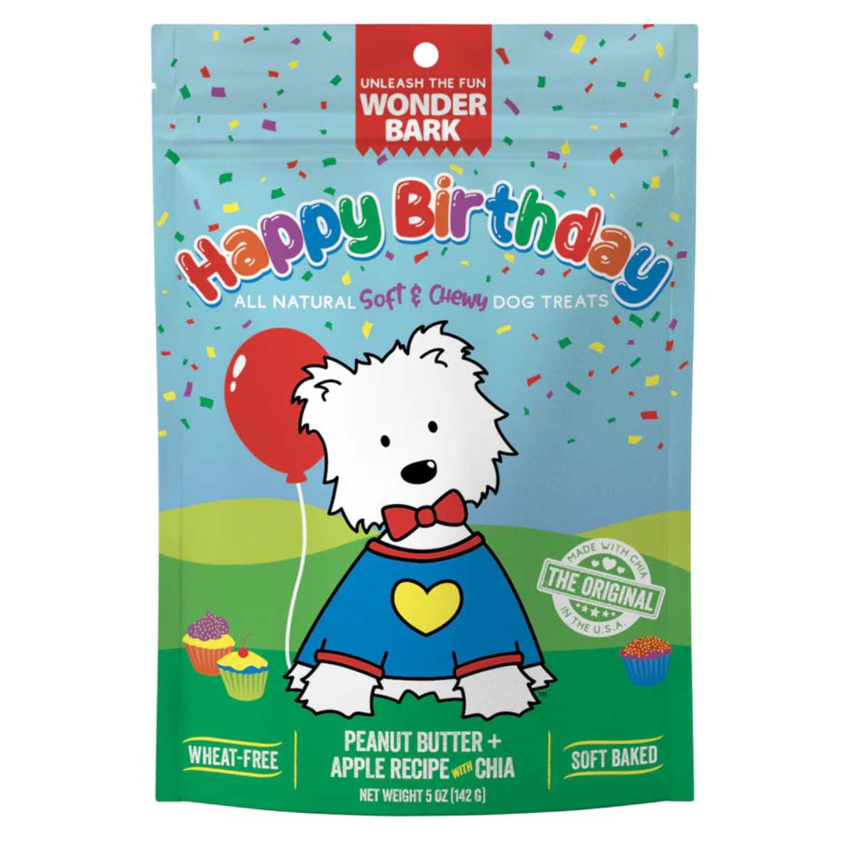 Wonder Bark Soft Baked Happy Birthday-5 oz Bag