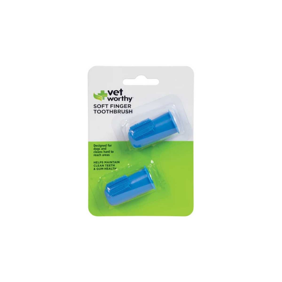 Vetworthy Pet Soft Finger Toothbrush- 2 pk