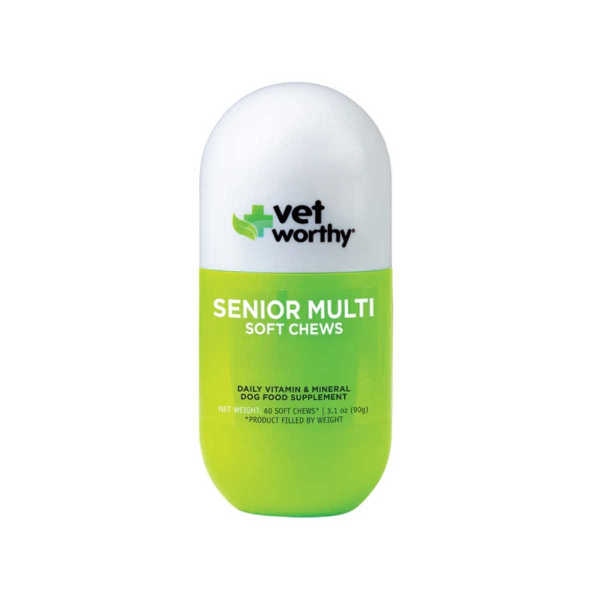 Vetworthy Multi-Vitamins for Senior Dogs Soft Chews- 60 ct