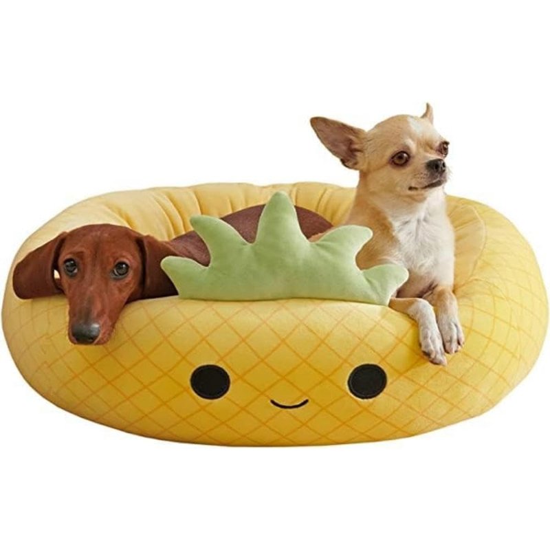 Squishmallows 30-Inch Maui Pineapple Pet Bed - Large Ultrasoft Official Squishmallows Plush Pet Bed