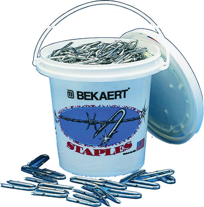 Bekaert Barbed Fence Staple Bezinal Coated Pail