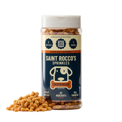 Saint Rocco's Treats Chicken Sprinkles Dog Food Topper, 6 oz