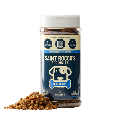 Saint Rocco's Treats Beef Sprinkles Dog Food Topper, 6 oz
