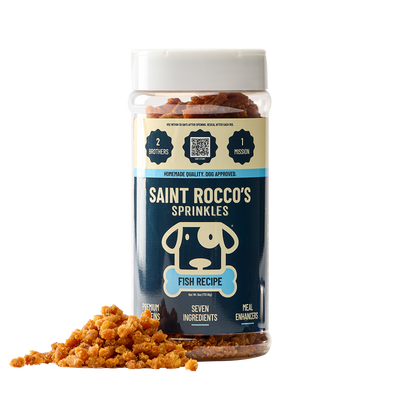 Saint Rocco's Treats Fish Sprinkles Dog Food Topper, 6 oz