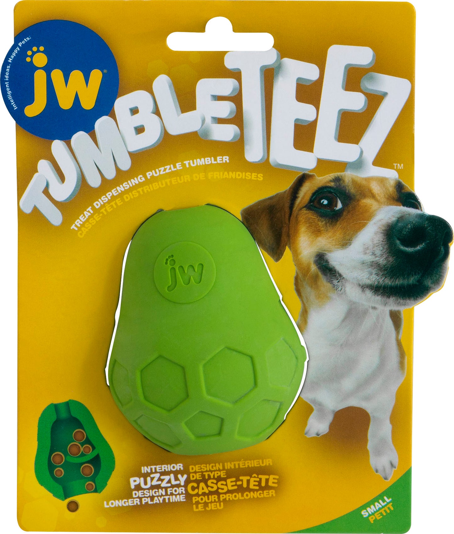 Jw Tumble Teez Treat Dog Toy