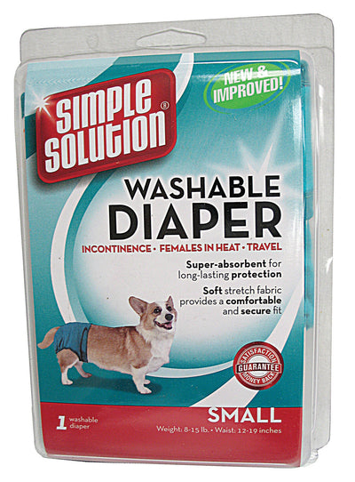 Simple Solution Washable Dog Diapers, Teal