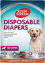 Simple Solution Disposable Dog Diapers for Female Dogs | Super Absorbent Leak-Proof Fit | Large | 12 Count (Pack of 1)