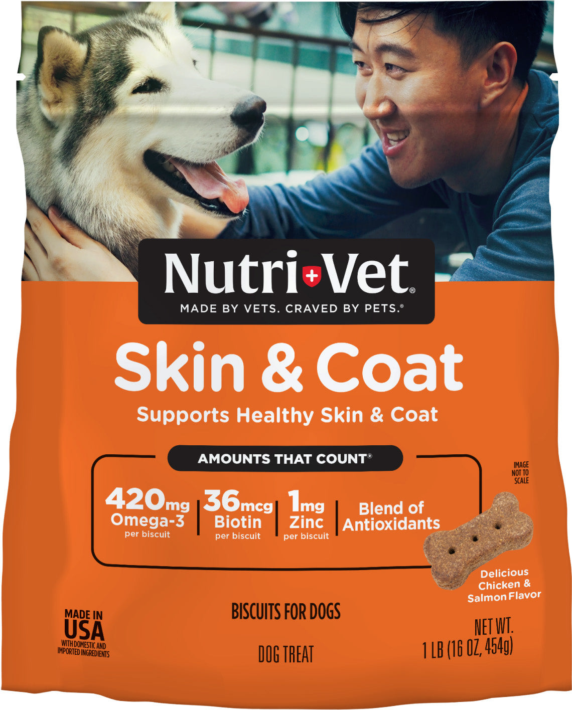 Nutri-Vet Skin & Coat Biscuits