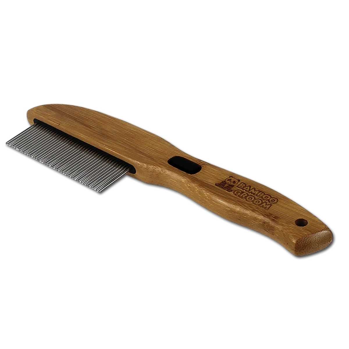 Bamboo Groom Rotating Pin Comb w/41 Rounded Pins