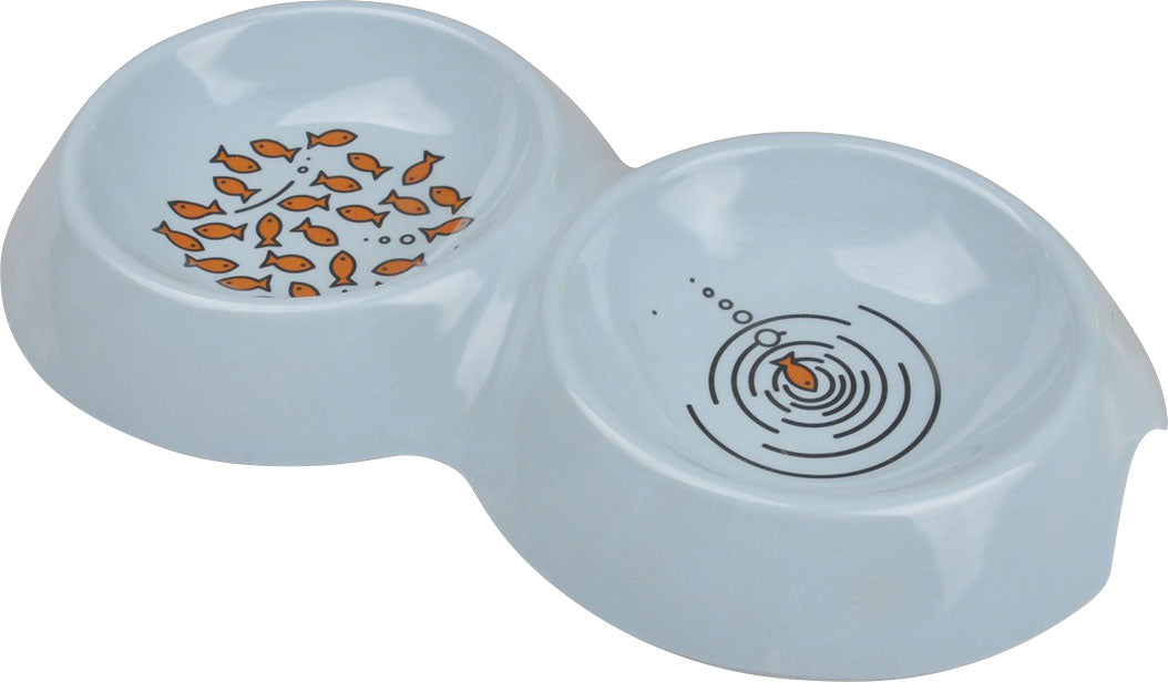 Van Ness Ecoware Double Cat Dish