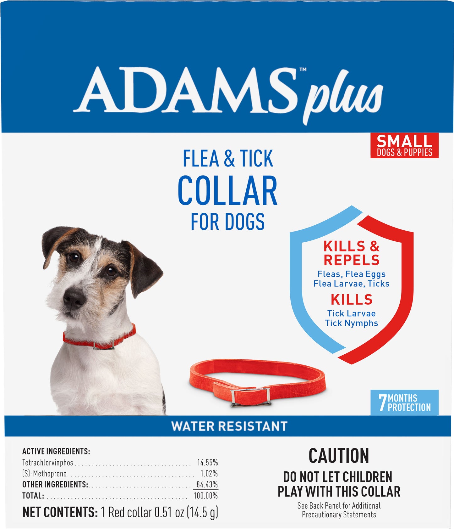Adams Plus Flea & Tick Collar For Dogs & Puppies
