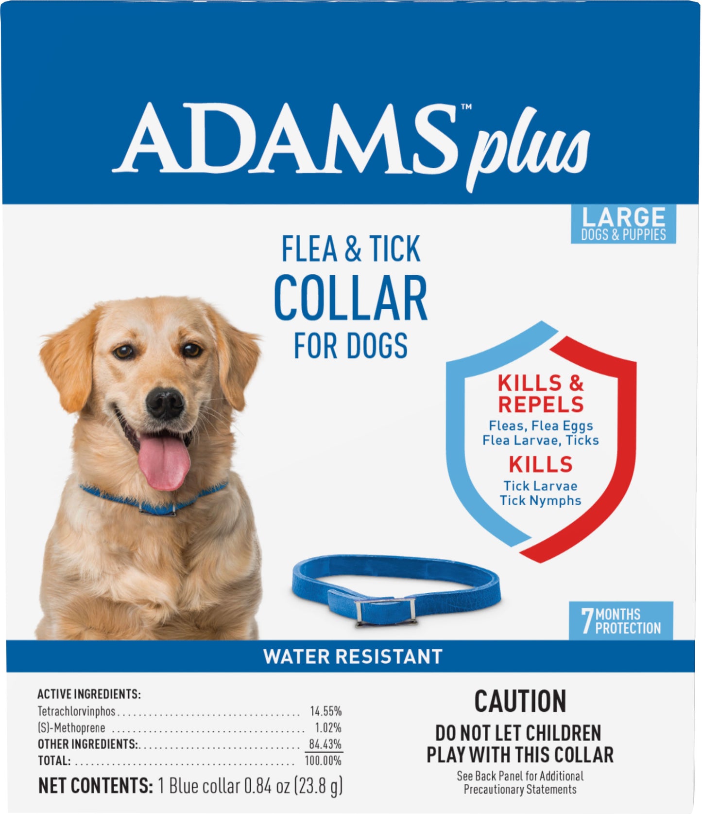 Adams Plus Flea & Tick Collar For Dogs & Puppies