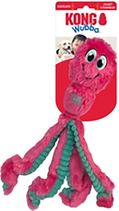 KONG Wubba Octopus Tug and Fetch Squeak Dog Toy Assorted Colors (Large)