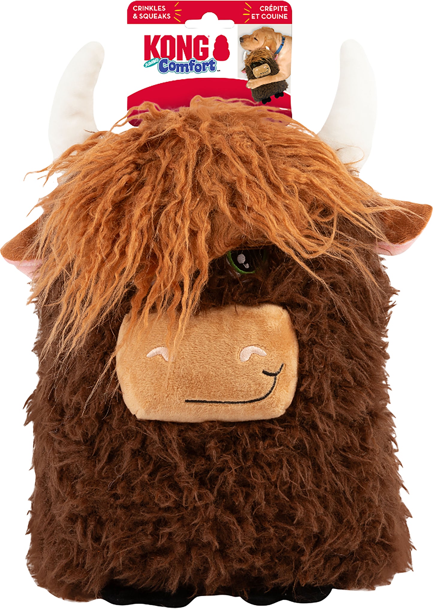 Kong Comfort Jumbo Highland Cow Assorted