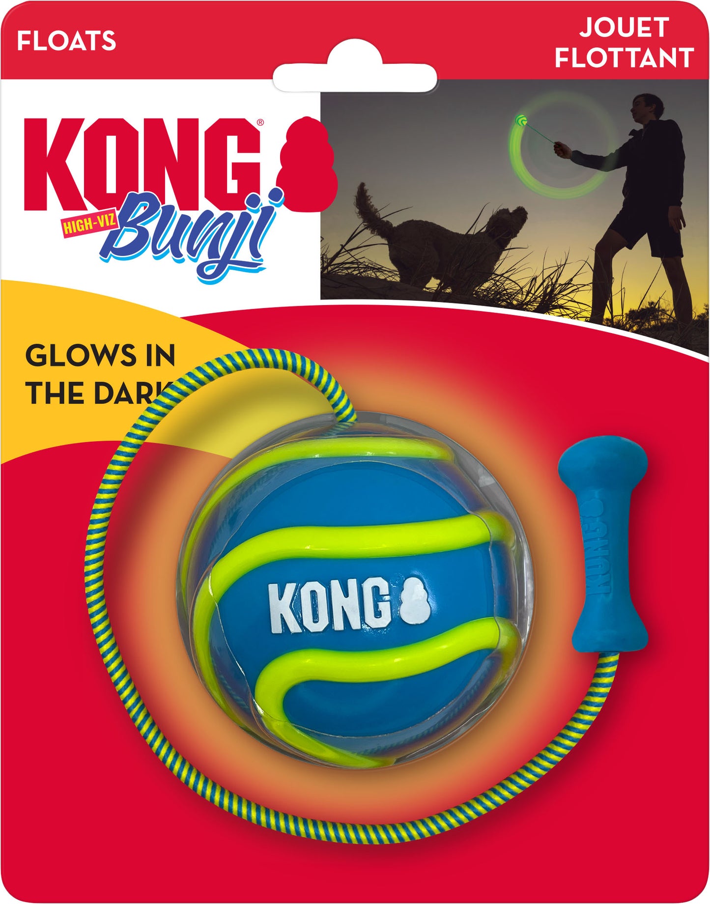 Kong Bunji High-Viz Ball Assorted