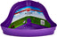 Purple Kaytee Hi-Corner Litter Pan packaged product with label showing grass and small animals.