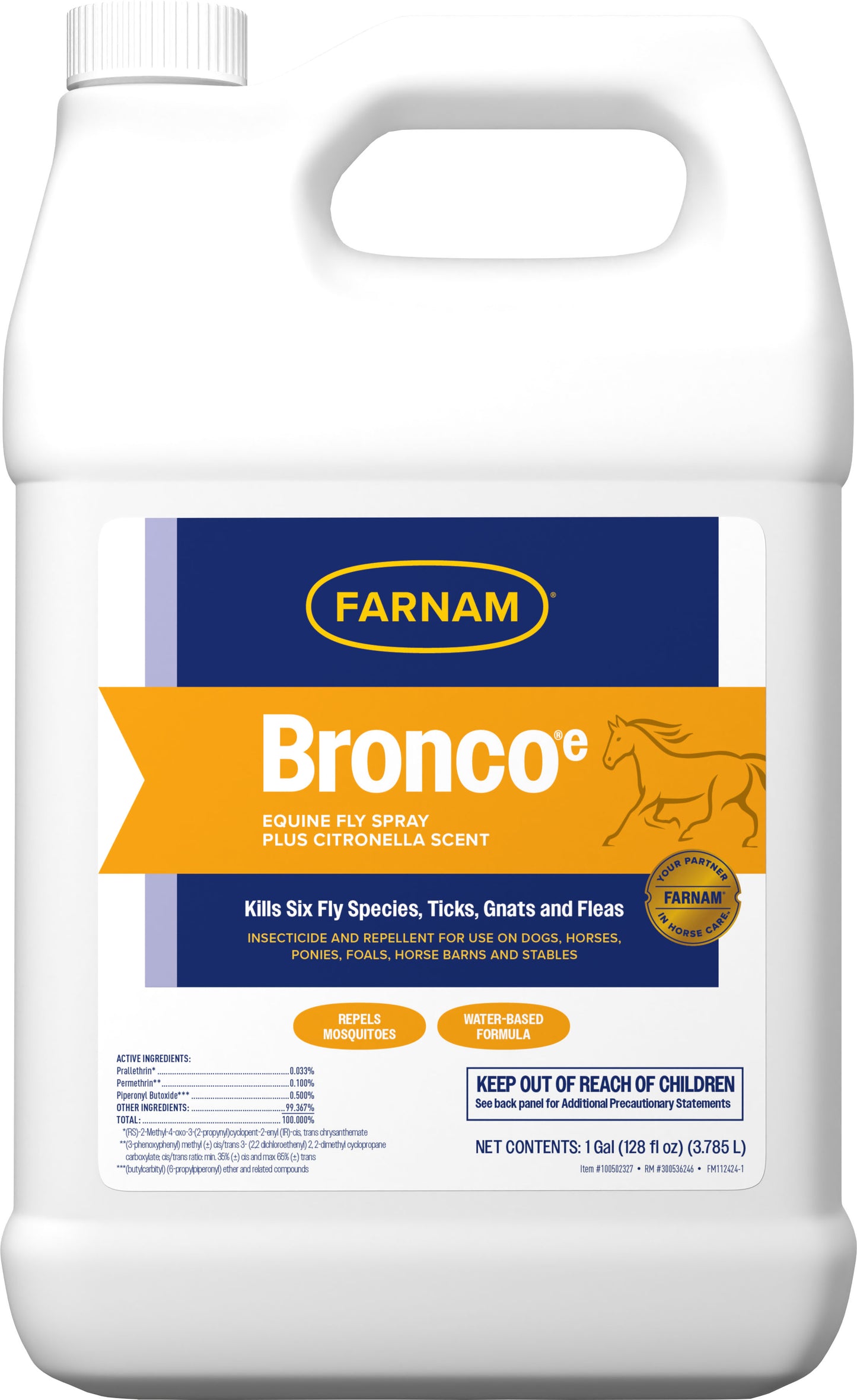 Bronco Equine Fly Spray Plus Citronella Scent