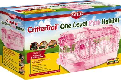 CRITTERTRAIL ONE LEVEL HABITAT PINK EDITION