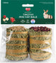 Packaged Kaytee Timothy Mini Hay Bale with apple and rose flavor, two 7 oz bales in clear plastic packaging.