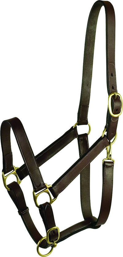 Gatsby Leather Adjustable Turnout Halter W/Snap