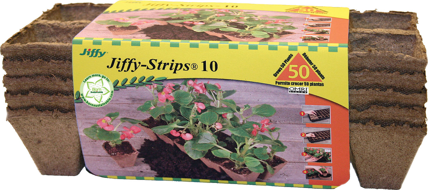 Jiffy Strips Peat Seed Starters (Pack Of 20)